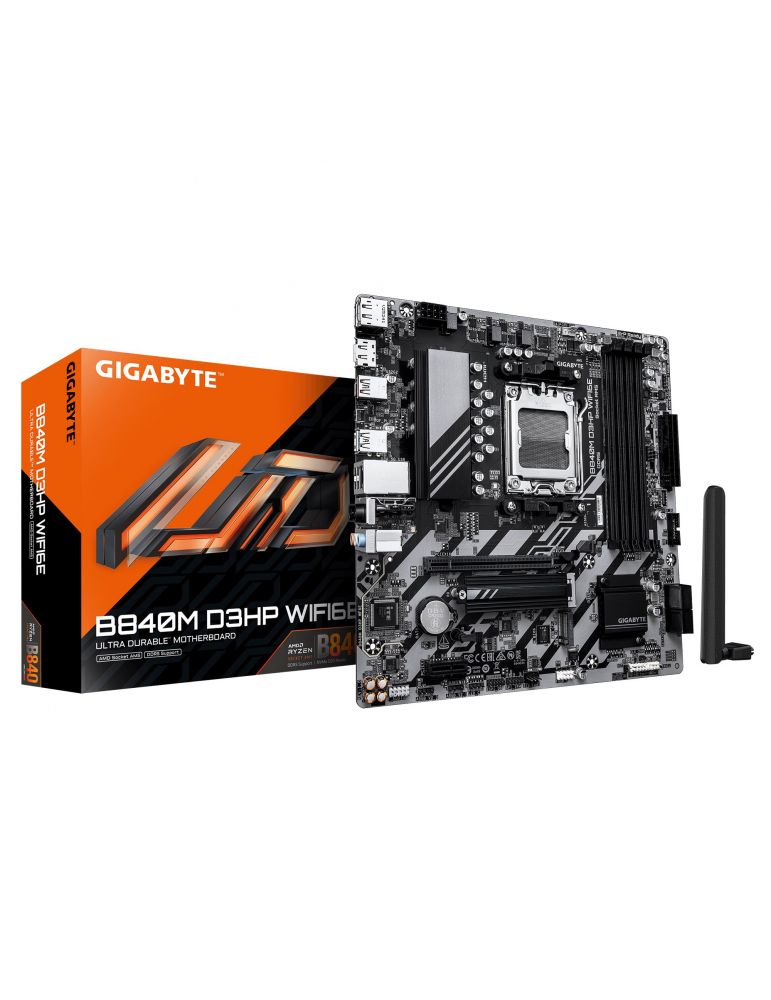 Motherboards GIGABYTE B840M D3HP WIFI6E AMD B840 Mufă AM5 micro-ATX