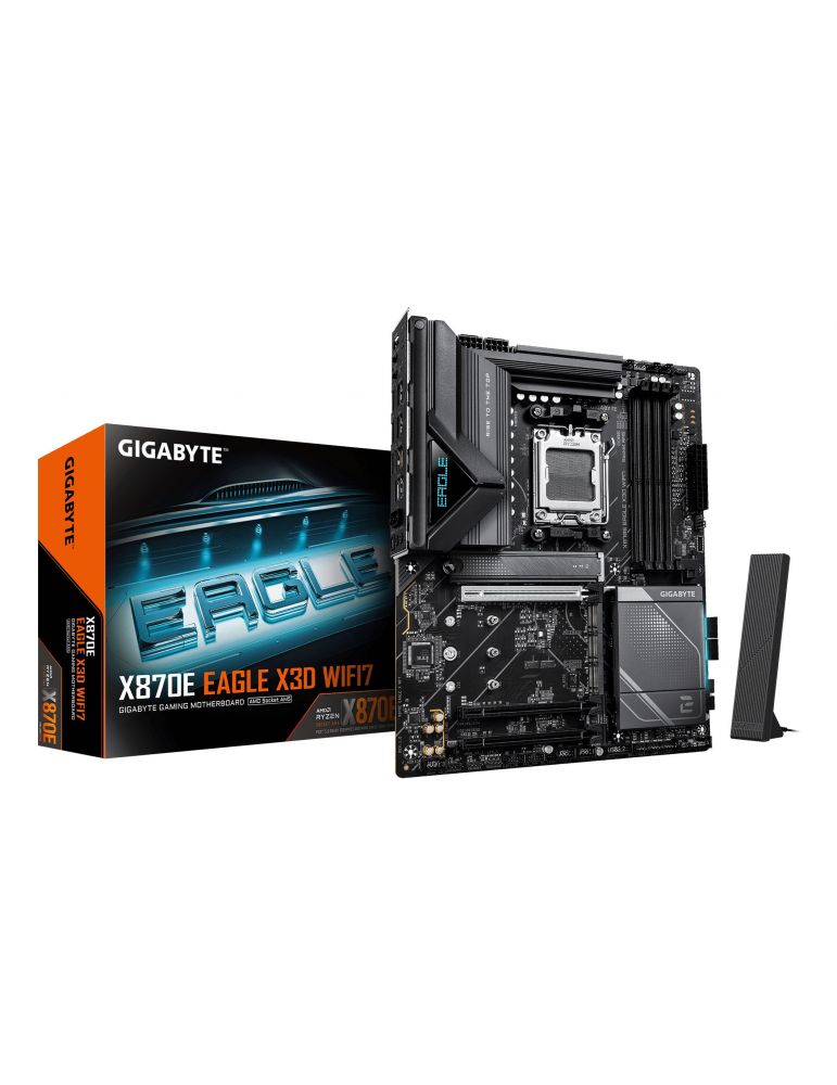 Motherboards GIGABYTE X870E EAGLE X3D WIFI7 AMD X870E Mufă AM5 ATX