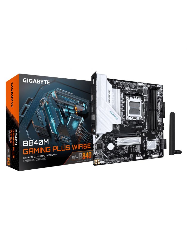 Motherboards GIGABYTE B840M GAMING PLUS WIFI6E AMD B840 Mufă AM5 micro-ATX