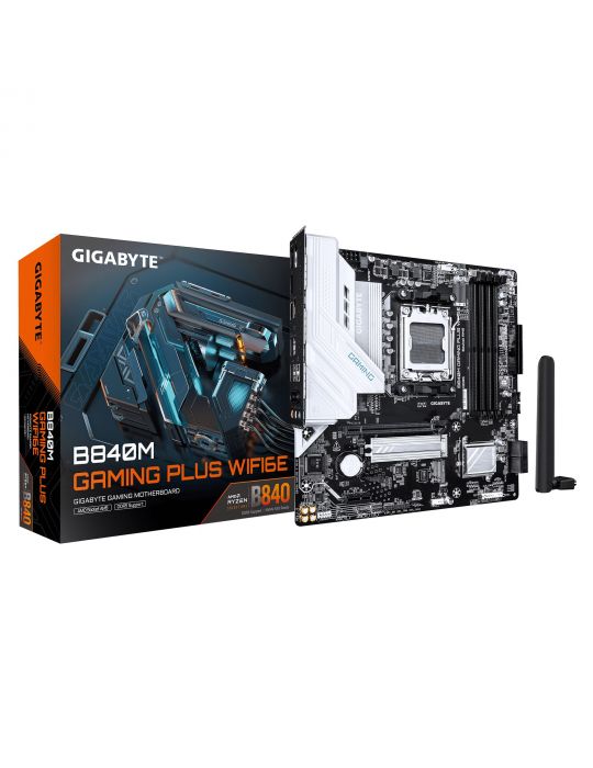GIGABYTE B840M GAMING PLUS WIFI6E AMD B840 Mufă AM5 micro-ATX