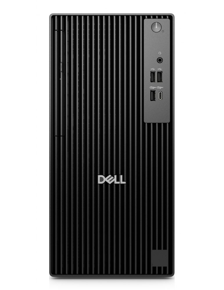 Desktop Computers DELL Pro QCT1250 Intel Core Ultra 5 235 8 Giga Bites DDR5-SDRAM 512 Giga Bites SSD Ubuntu Linux Tower PC-ul Negru