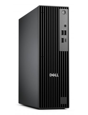 DELL Pro QCS1250 Intel Core Ultra 5 235 8 Giga Bites DDR5-SDRAM 512 Giga Bites SSD Windows 11 Pro Slim PC PC-ul Negru - Tik.ro