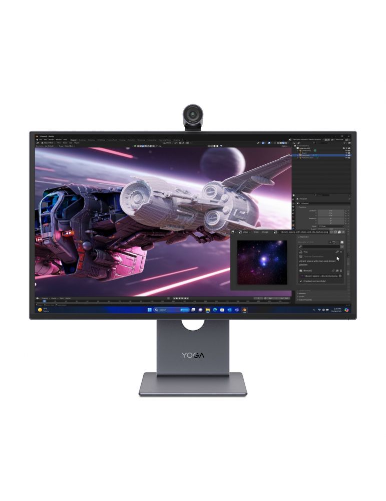 Lenovo Yoga Pro 27UD-10 monitoare LCD 67,3 cm (26.5") 3840 x 2160 Pixel 4K Ultra HD QD-OLED Negru