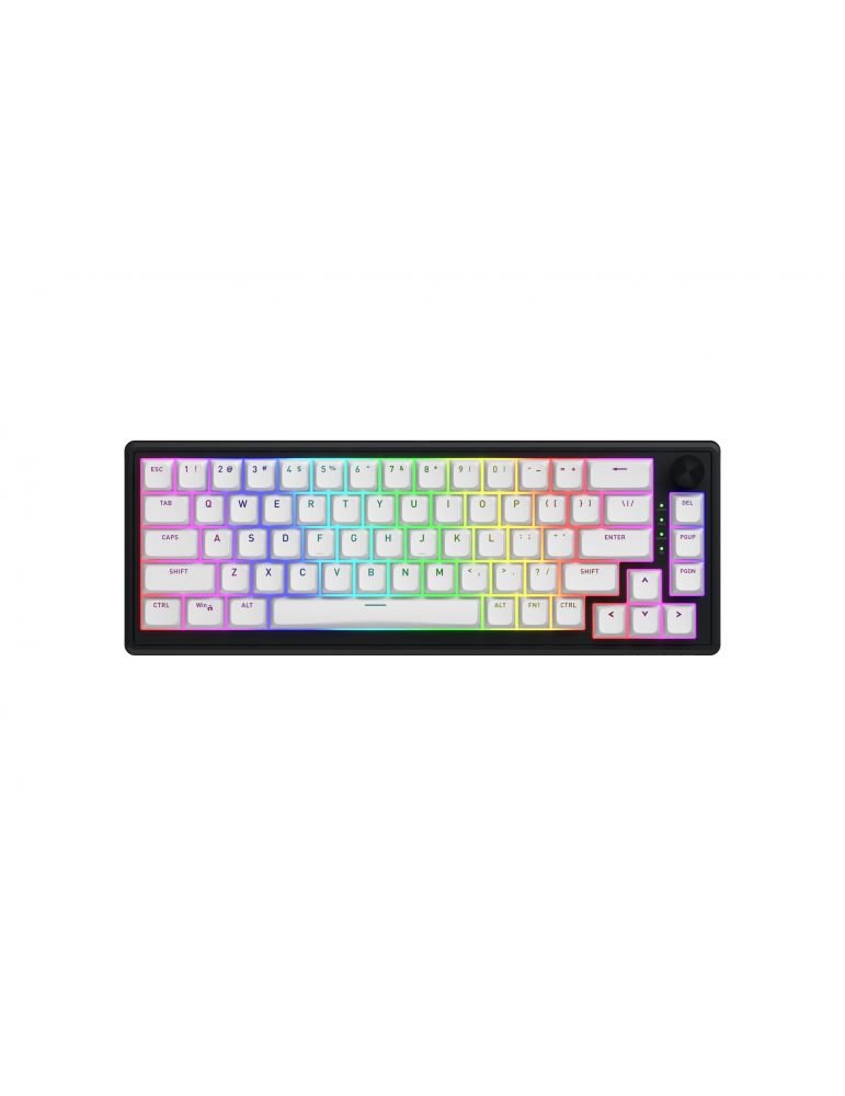 Input Devices HATOR Skyfall Wireless 65 tastaturi Gaming USB + RF Wireless + Bluetooth QWERTY Engleză SUA Negru, Alb