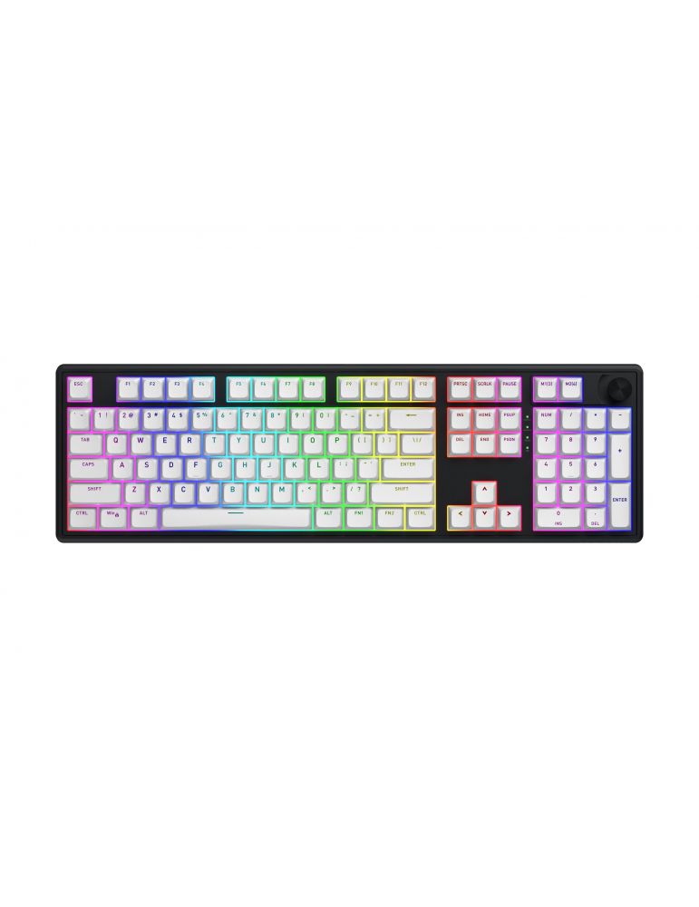 Input Devices HATOR Skyfall Wireless 100 tastaturi Gaming USB + RF Wireless + Bluetooth QWERTY Engleză SUA Negru, Alb