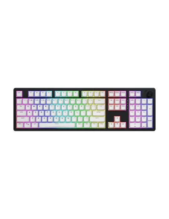 HATOR Skyfall Wireless 100 tastaturi Gaming USB + RF Wireless + Bluetooth QWERTY Engleză SUA Negru, Alb