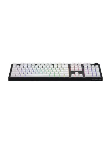 HATOR Skyfall Wireless 100 tastaturi Gaming USB + RF Wireless + Bluetooth QWERTY Engleză SUA Negru, Alb