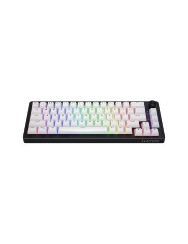 HATOR Skyfall 65 MAG ULTRA 8K tastaturi Gaming USB QWERTY Engleză SUA Negru, Alb