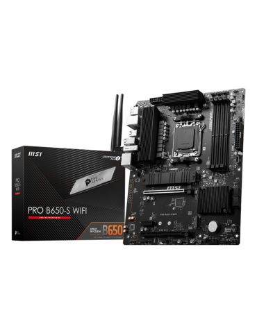 MSI PRO B650-S WIFI plăci de bază AMD B650 Mufă AM5 ATX - Tik.ro