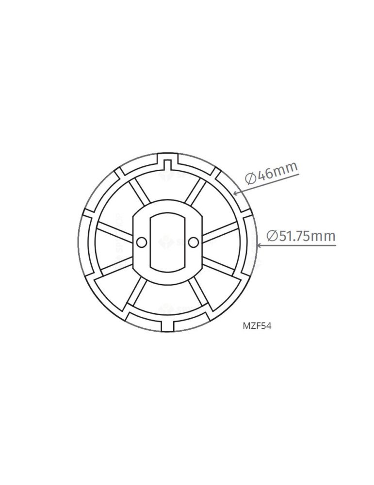 Adaptor Motorline MZF54/52 mm/forma rotunda