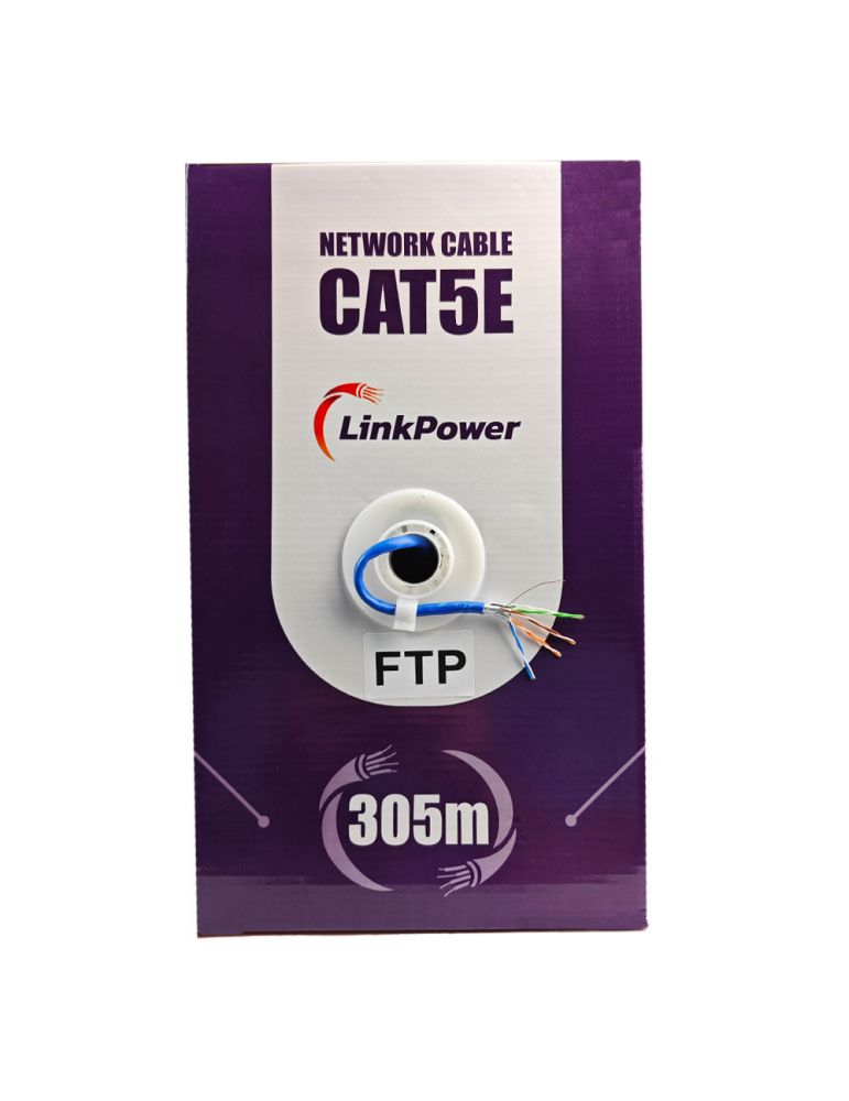 cablu ftp cu sufa Cablu FTP CAT5E Cupru LinkPower LINK-FTP-305, pret/305 m
