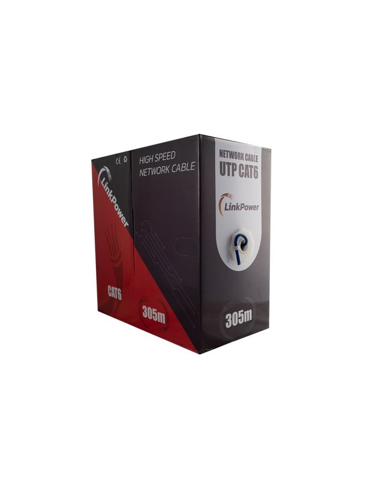Network Cables Cablu UTP CAT6 Cupru LinkPower LINK-UTP-CAT6-305, albastru