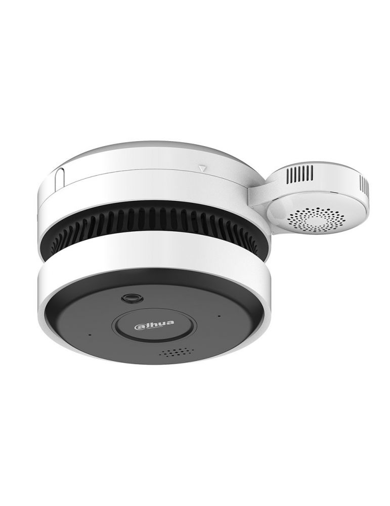 Cameras Camera AI-Fire IP cu detector fum Dahua HY-SAV849HA-ET, 5MP, IR 20, slot card, microfon si difuzor, alarma, detectie temperatura