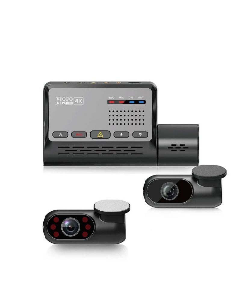 Cameras Camera auto WiFi fata/spate/interior Viofo A139 PRO 3CH, 8 MP, 2.4 - 5 GHz, GPS, Night Vision, slot card