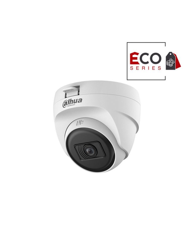 Cameras Camera supraveghere Dome Dahua Eco Series HAC-T1A51-U-0280B-S2, 5 MP, 2.8 mm, IR 25 m, HDCVI, PoC