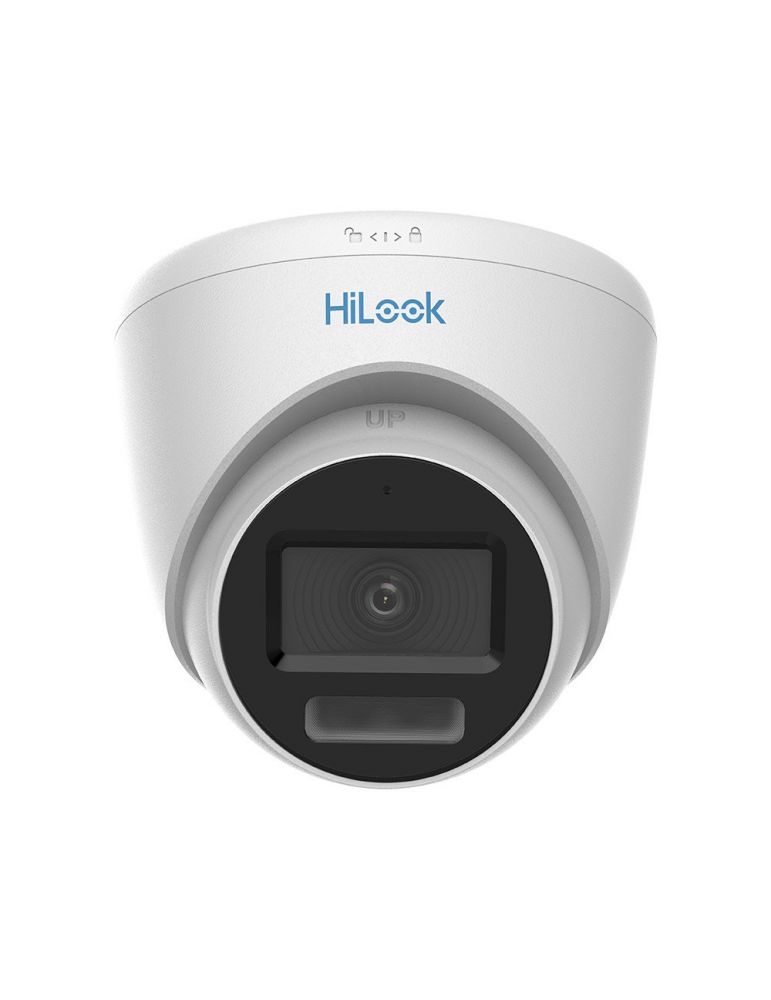 Cameras Camera supraveghere Dome Hikvision HiLook Smart Hybrid Light ColorVu THC-T229-LMS, 2 MP, 2.8 mm, IR/lumina alba 40 m, microfon