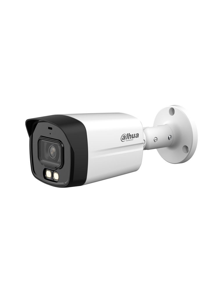 Cameras Camera supraveghere exterior cu iluminare duala Dahua HAC-HFW1509TLM-IL-A-0360B-S2, 5 MP, IR 40 m, lumina alba 40 m, 3.6 mm, mic