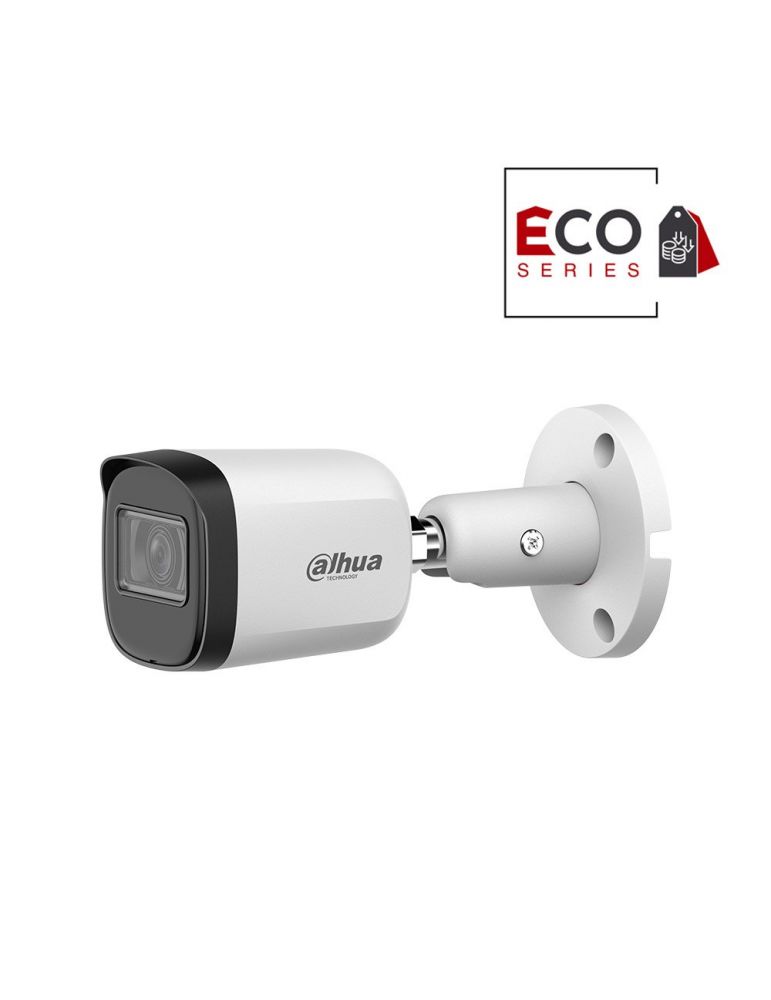Cameras Camera supraveghere exterior Dahua Eco Series HAC-B2A51-U-0280B-S2, 5 MP, 2.8 mm, IR 30 m, PoC, IP67