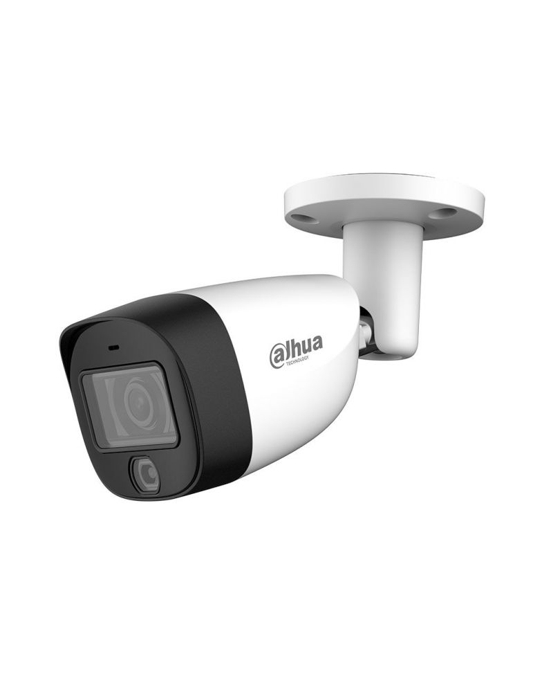 Cameras Camera supraveghere exterior Dahua HAC-HFW1801CM-IL-A-0280B-S2, 4K, 2.8 mm, IR/lumina alba 20 m, microfon