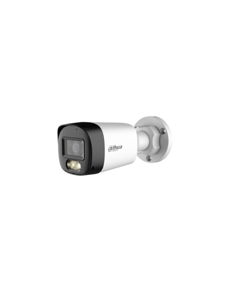 Cameras Camera supraveghere exterior HDCVI cu iluminare duala Dahua Starlight DH-HAC-HFW1500RL-IL-A, 5 MP, 2.8 mm, IR/lumina calda 30 m,