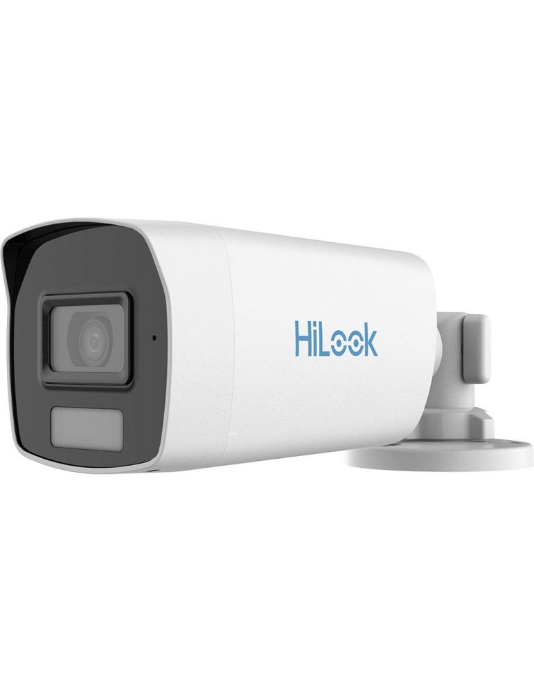 Cameras Camera supraveghere exterior Hikvision HiLook Smart Hybrid Light ColorVu THC-B229-LS, 2 MP, 2.8 mm, IR/lumina alba 40 m, microfo