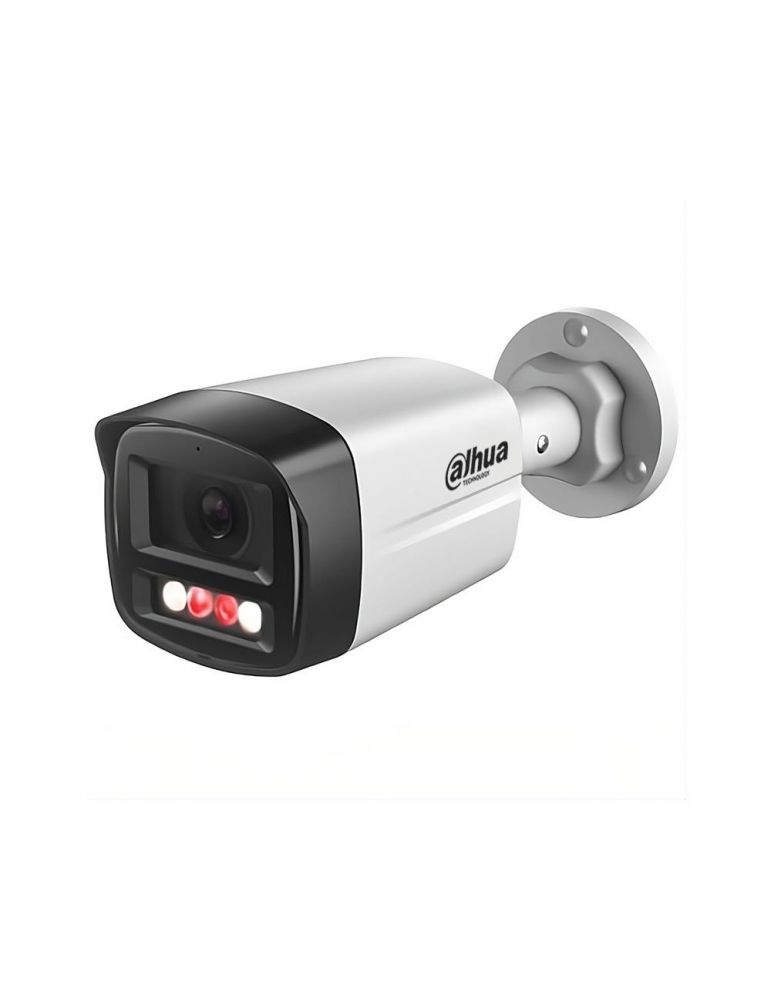 Cameras Camera supraveghere exterior IP cu iluminare duala Dahua IPC-HFW1239TL1-A-IL, 2 MP, 2.8 mm, IR/lumina alba 30 m, microfon, detec