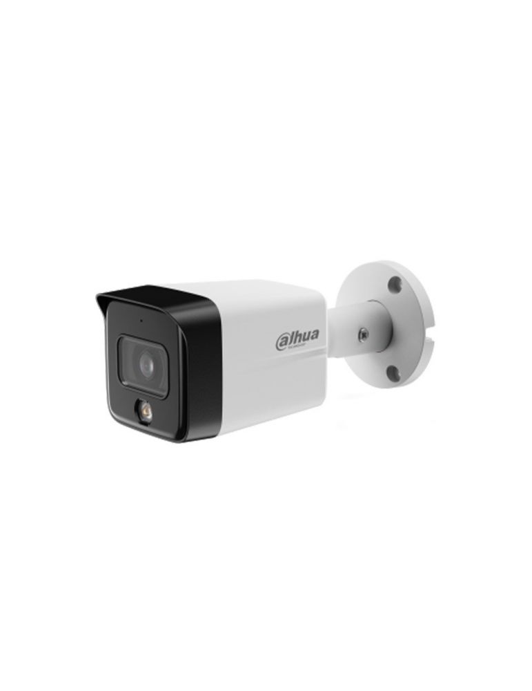 Cameras Camera supraveghere exterior IP cu iluminare duala Dahua IPC-HFW1839TC-A-IL-S6, 8MP, 2.8 mm, Iumina alba/IR 30 m, microfon, PoE