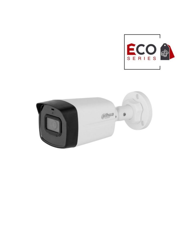 Cameras Camera supraveghere exterior IP Dahua Eco Series IPC-HFW1230TL2-A-0360B, 2 MP, 3.6 mm, IR 30 m, microfon, PoE