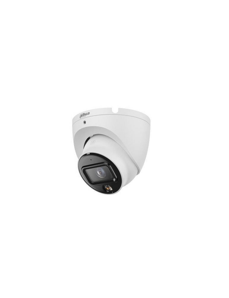 Cameras Camera supraveghere IP Dome cu iluminare duala Dahua IPC-HDW1639T-A-IL-0280B-S6, 6 MP, 2.8 mm, IR/lumina calda 30 m, microfon, P