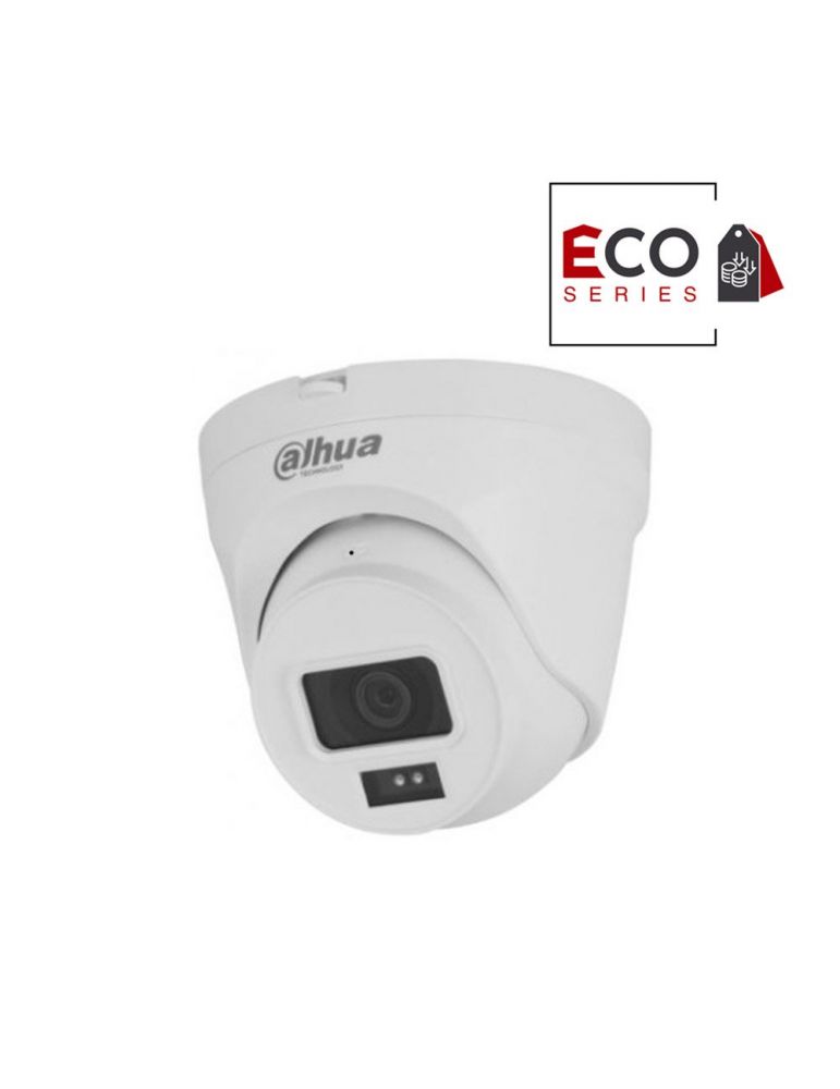 Cameras Camera supraveghere IP Dome Dahua Eco Series IPC-T1E40-A, 4 MP, 2.8 mm, IR 30 m, microfon, detectie miscare, IP67, PoE