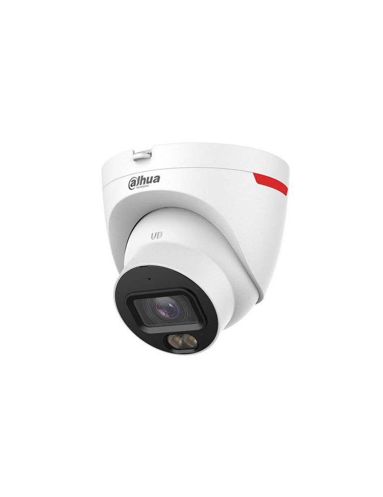Cameras Camera supraveghere IP Dome Dahua WizColor IPC-HDW2449T-S-PRO, 4 MP, 2.8 mm, lumina alba 30 m, microfon, slot card, PoE