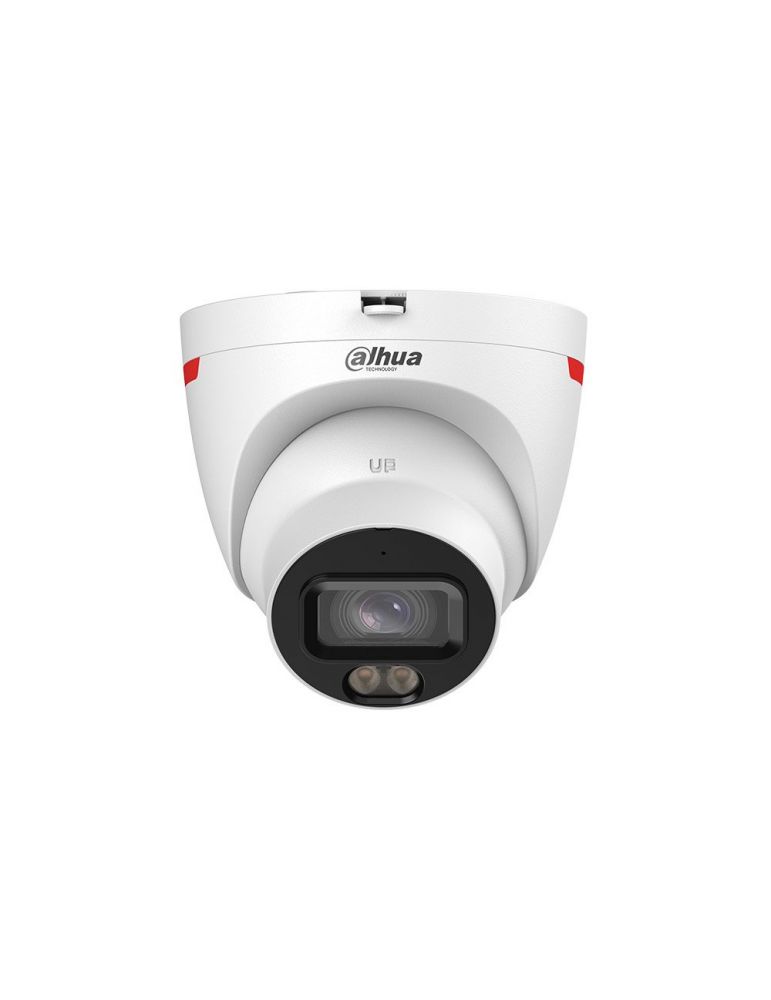 Cameras Camera supraveghere IP Dome Dahua WizColor IPC-HDW2849T-S-LED-0280B-PRO, 8 MP, 2.8 mm, Iumina alba 30 m, microfon, slot card, IP