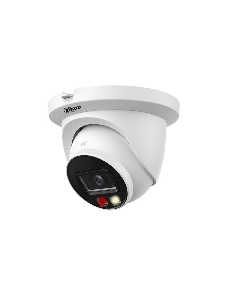 Camera supraveghere IP Dome Dahua WizSense IPC-HDW2849TM-S-IL-0280B, 8 MP, IR/Lumina alba 30 m, slot card, PoE, microfon