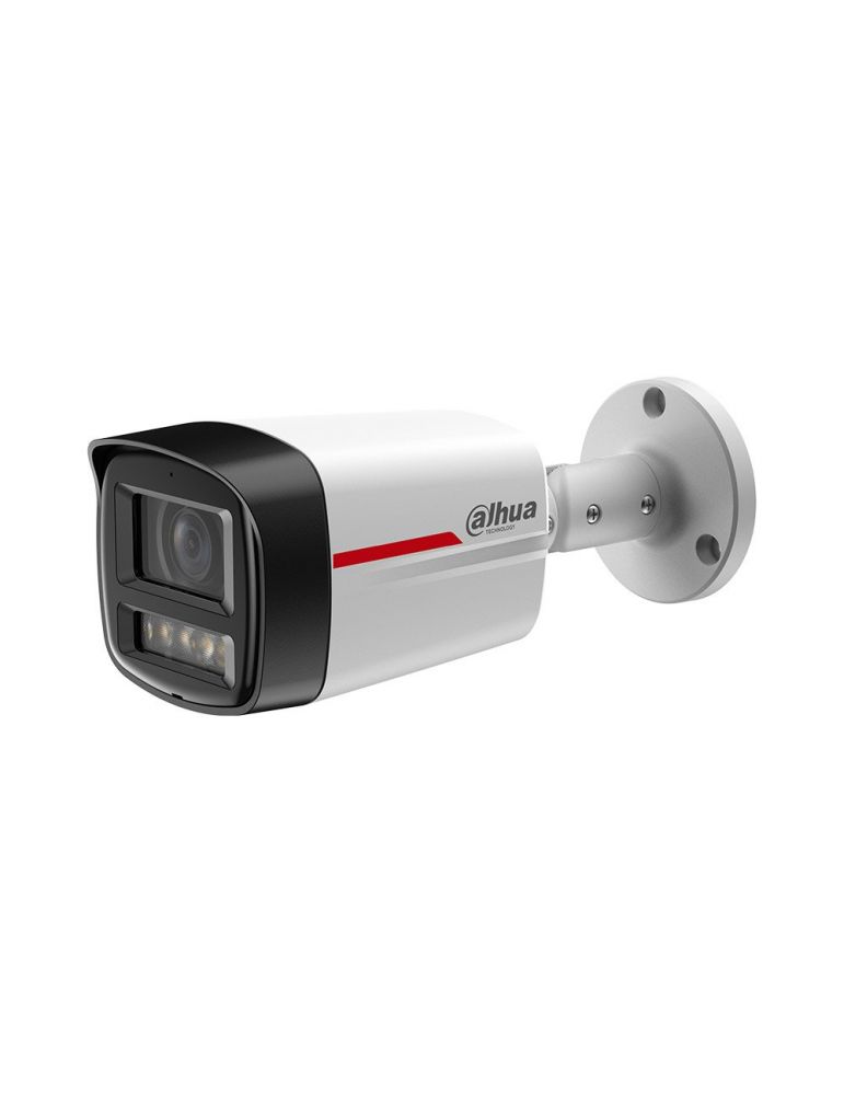 Cameras Camera supraveghere IP exterior Dahua WizColor IPC-HFW2449TL-S-LED-0280B-PRO, 4 MP, 2.8 mm, lumina alba 50 m, microfon, slot car