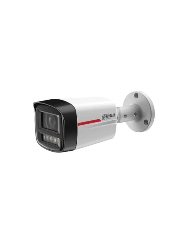 Cameras Camera supraveghere IP exterior Dahua WizSense WizColor IPC-HFW2249TL-S-PRO, 2 MP, 2.8 mm, lumina alba LED 50 m, microfon, slot