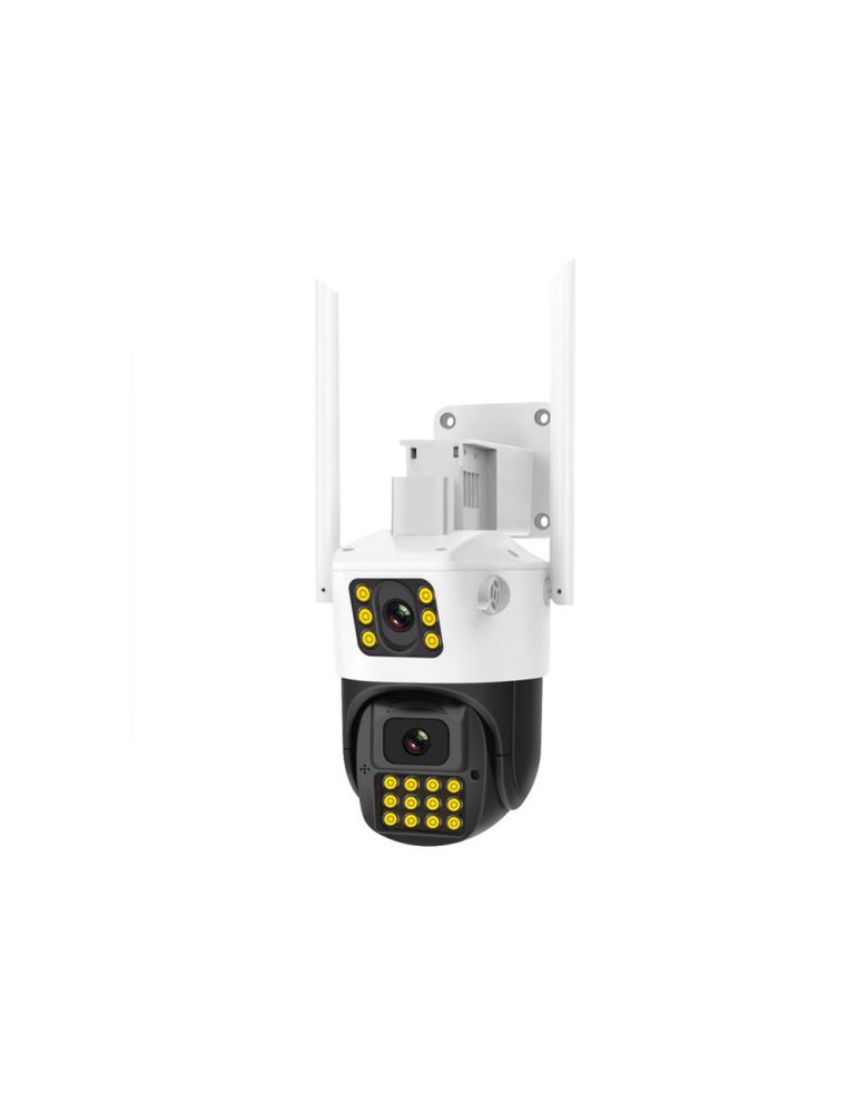 Cameras Camera supraveghere rotativa duala wireless IP WiFi Speed Dome Full Color PTZ Vstarcam CS663DR, 2MP, 4 mm, lumina alba/IR 30 m,
