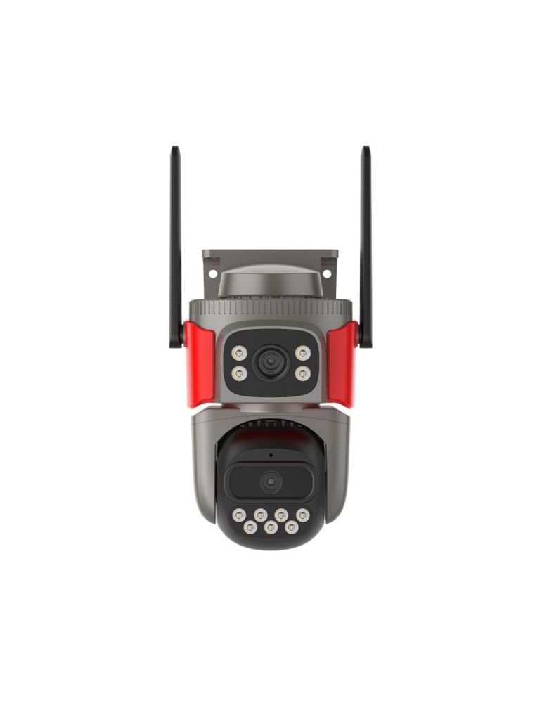 kit supraveghere video exterior 2 camere wireless Camera supraveghere wireless IP Dome WiFi Vstarcam Dual-Lens AF621DR, 2 + 2 MP, 2 x 4 mm, IR/ lumina alba, detectie incendiu, de