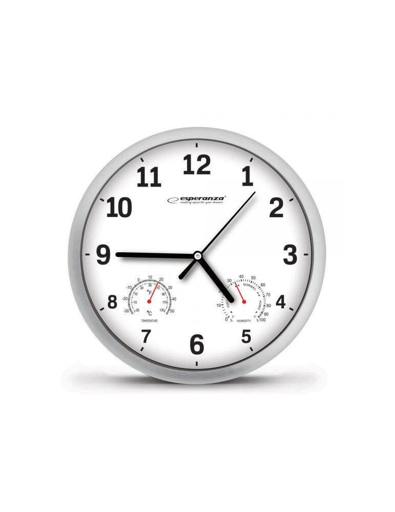 Wall Clocks Ceas de perete Esperanza Lyon EHC016W Alb "EHC016W"