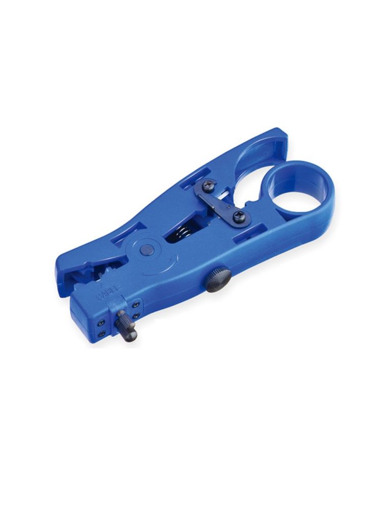 cleste sertizat pini Cleste pentru sertizat cabluri coaxiale LINK-7501A, 6.4 mm, albastru