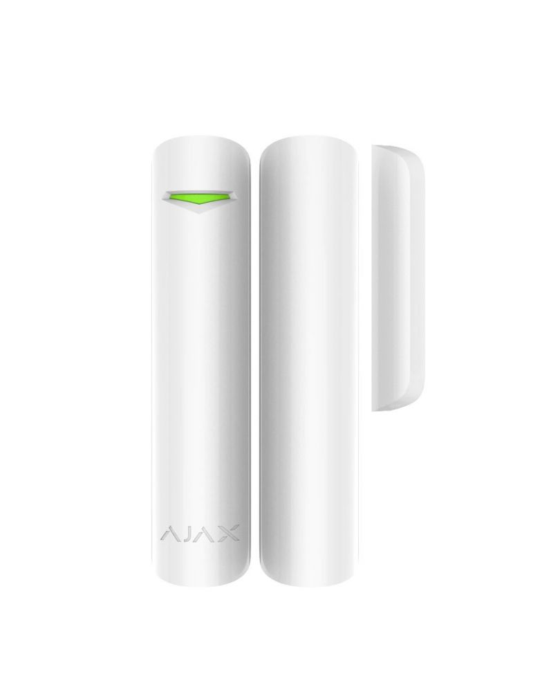 Ajax Contact magnetic wireless Ajax DoorProtect Plus WH, aparent, 1 intrare NC, reed, accelerometru, 868 MHz, RF 1200 m, alb