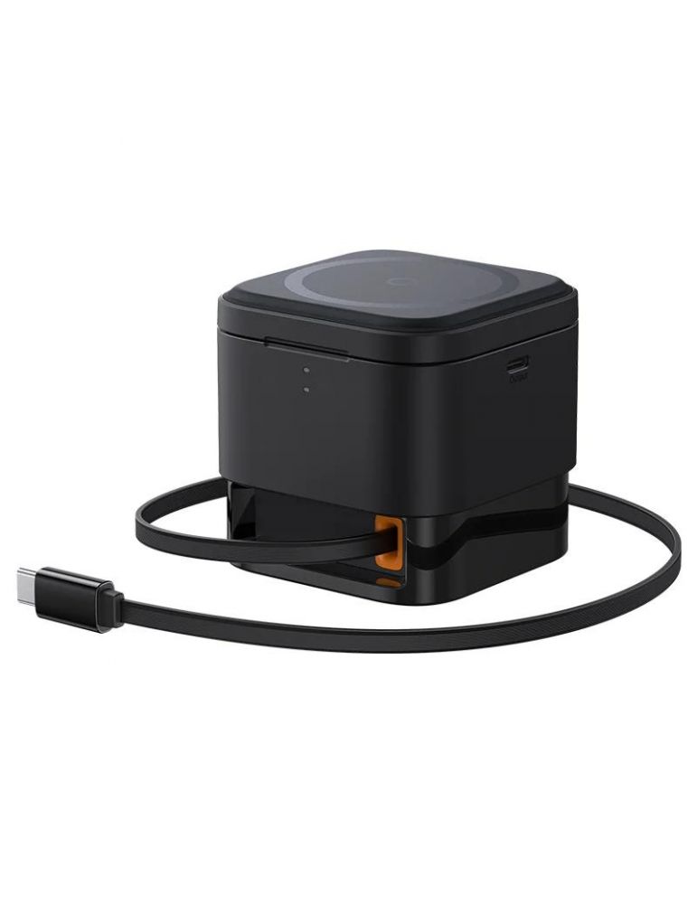 Baseus INCARCATOR RETEA Baseus MagPro 2-in-1 Magnetic, 25W, prindere magnetica incarcare wireless 15W, incarcare wireless MagPro Magnet