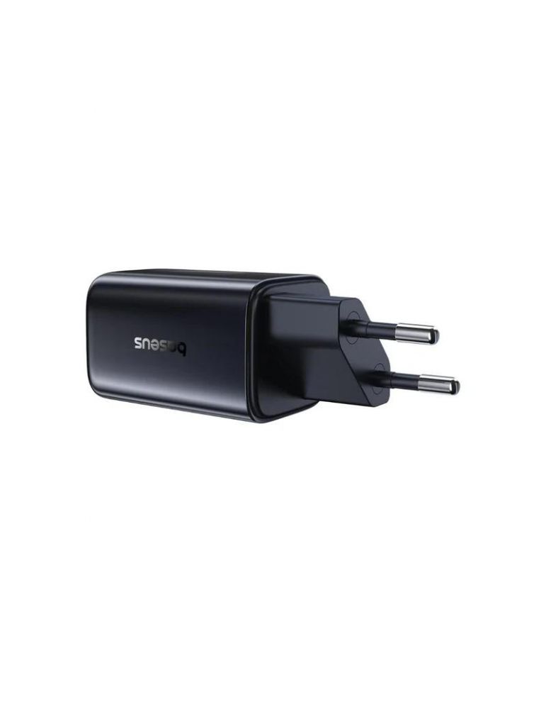 Baseus INCARCATOR retea Baseus PicoGo AN13, Quick Charge 45W, 2 x USB Type-C, negru "E0121F00" (timbru verde 0.18 lei) - 6953156211681