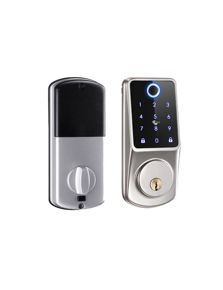 Secukey Incuietoare inteligenta WiFi Secukey D2-F, Mifare, amprenta, PIN, Bluetooth, aplicatie Tuya, control de la distanta