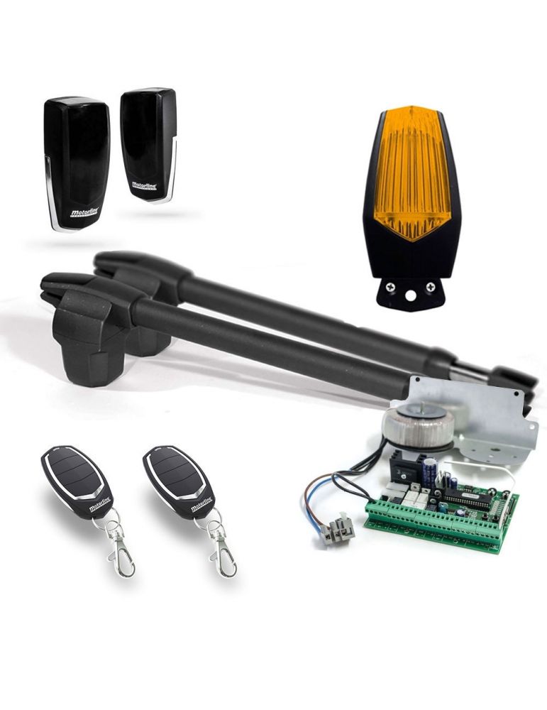 Fence & Gate Accessories Kit automatizare poarta batanta Motorline LINCE 300 - 24V, 2.5 m/canat, 250 Kg/canat, 60 W