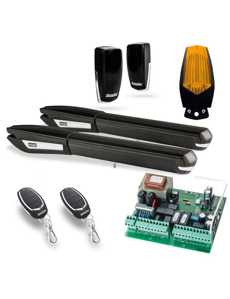 Fence & Gate Accessories Kit automatizare poarta batanta Motorline PERSA400 230V, 3 m/canat, 300 Kg/canat, 300 W