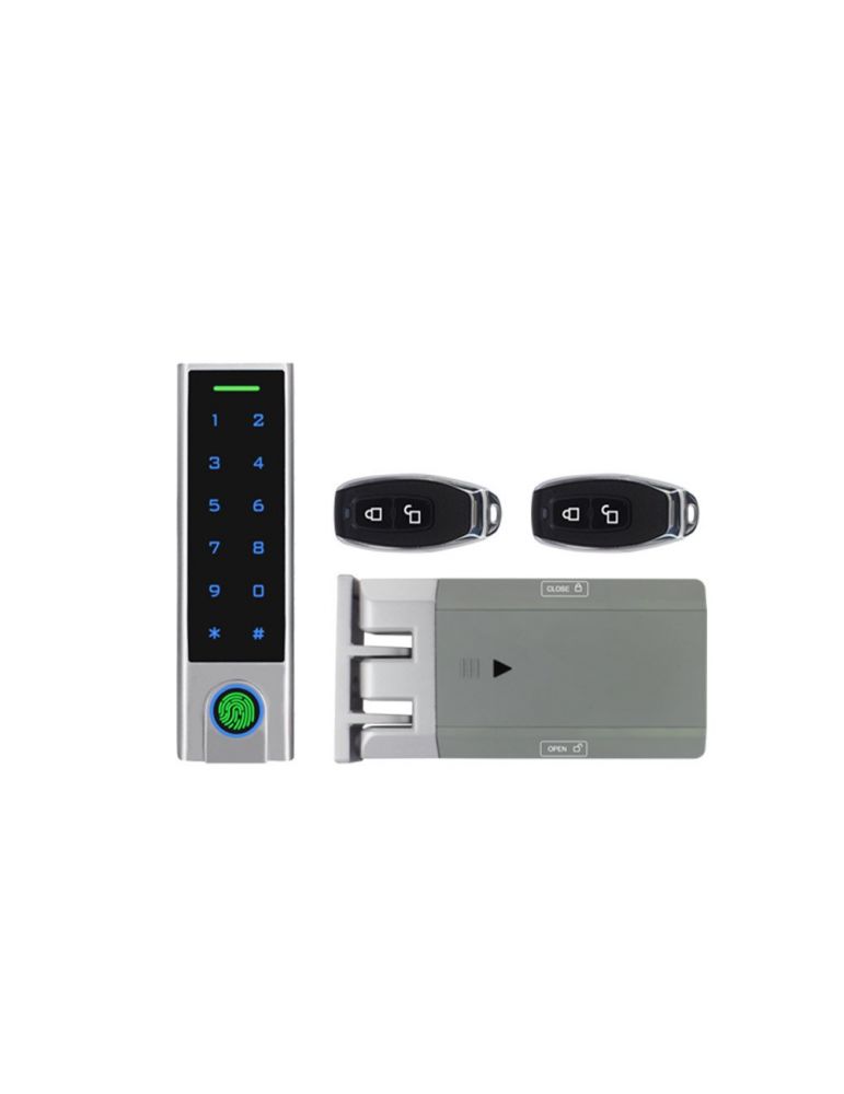 Secukey Kit control acces Secukey D5-X, EM, 125 KHz, pin, card, amprenta, telecomenzi, 1000 utilizatori