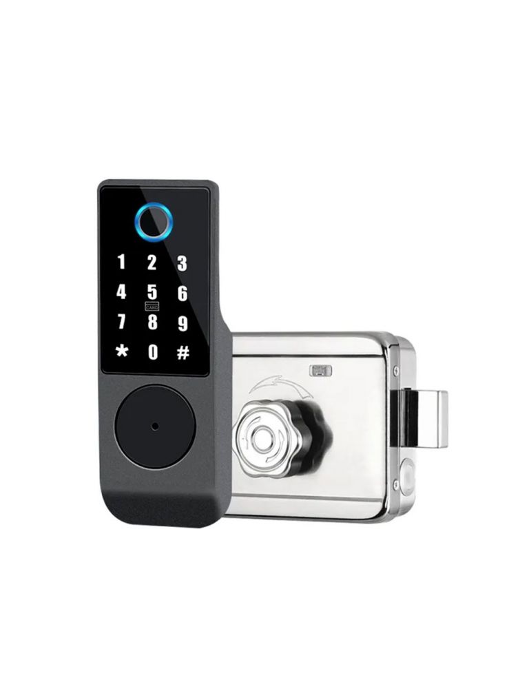 Secukey Kit incuietoare standalone cu cititor biometric Secukey D4-W, acces prin amprenta / PIN / card / cheie
