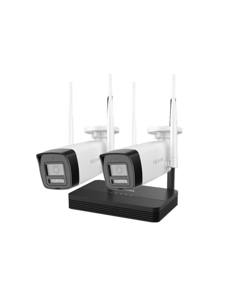 Security Monitors & Recorders Kit supraveghere exterior WiFi HikVision Easy-Link HiLook IKS-2044BH-PH/W, 4MP, 2.8 mm, IR 30, microfon, difuzor, detectie misca