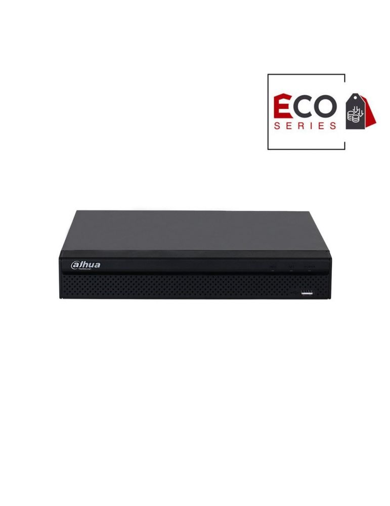 NVR Dahua Eco Series NVR2104HS-P-4KS3, 4 canale, 12 MP, 80 Mbps, PoE