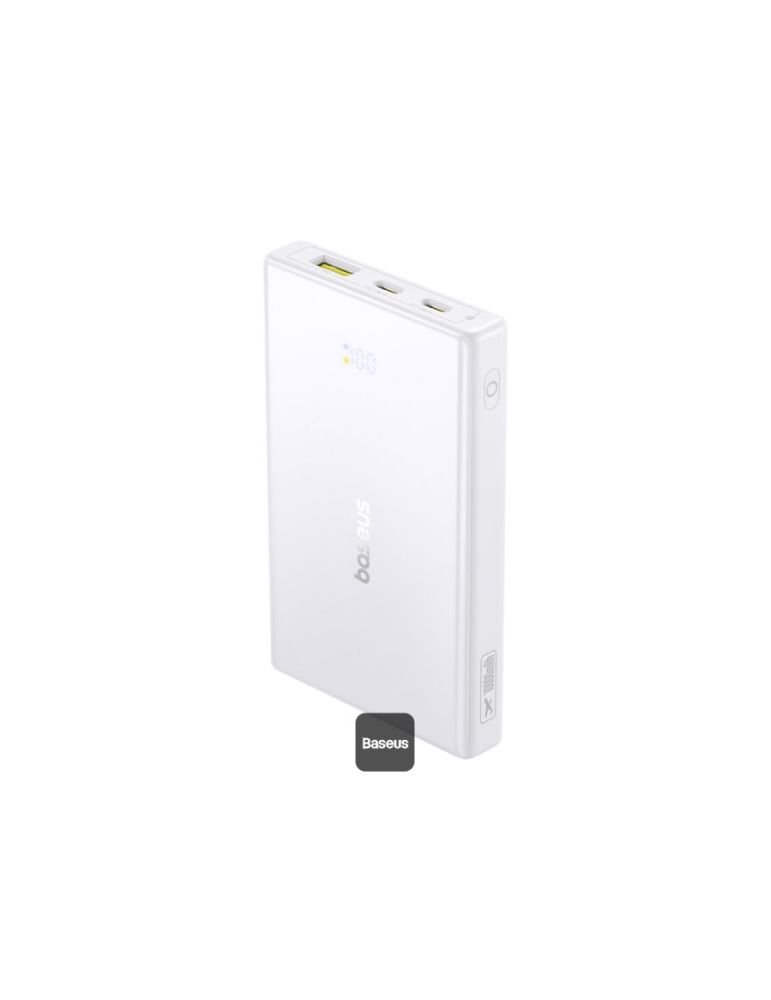 Baseus POWER BANK Baseus PicoGo, 10000mAh, 20W, 2 x USB Type-C, 1 x USB, cablu inclus USB Type-C la USB Type-C 30cm, alb, "P10076801213